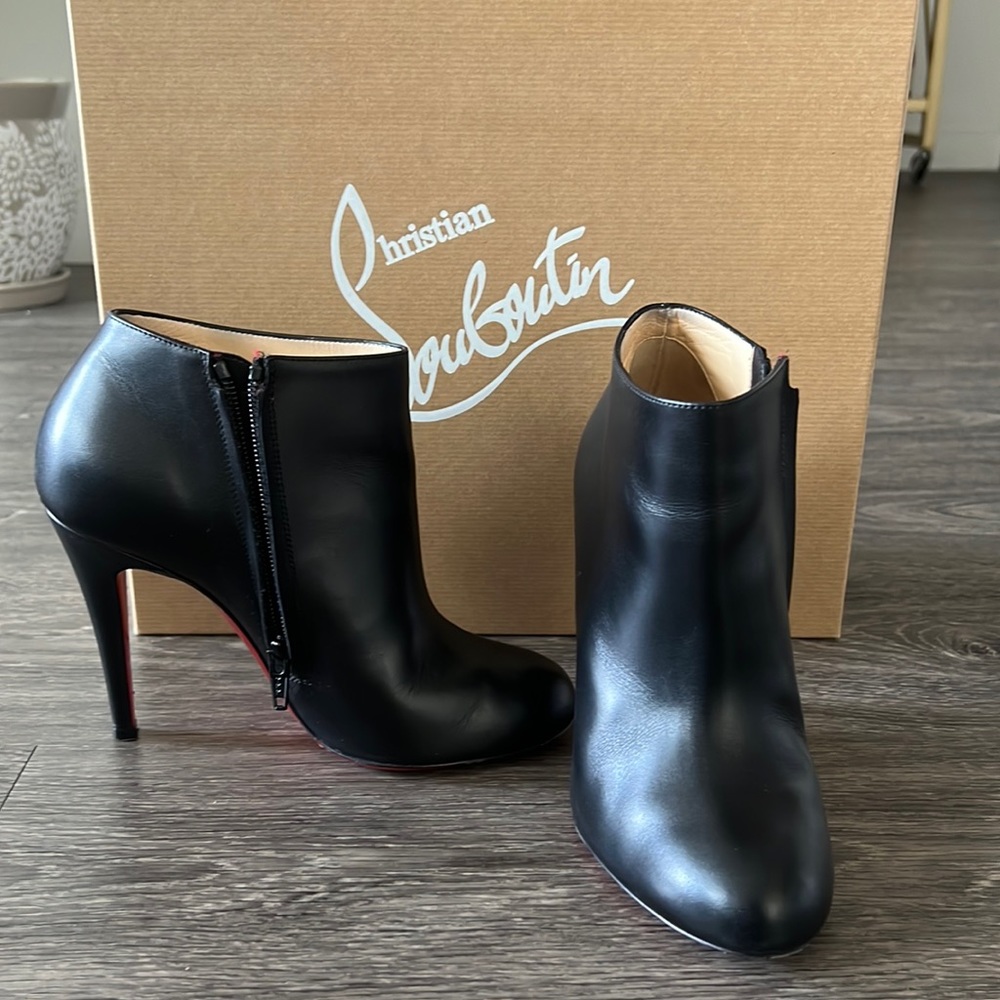 Christian Louboutin black ankle boots